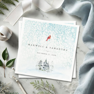 Serviette En Papier Winter Wonderland Mariage