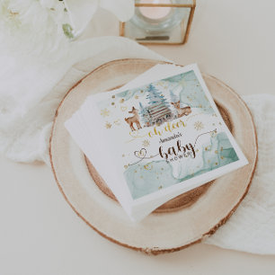 Serviette En Papier Winter Wonderland Oh Deer Baby shower