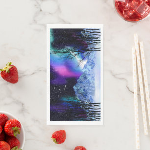 Serviette En Papier Winter Wonderlights Papier Serviettes d'hôtes