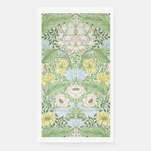 Serviette En Papier Wm Morris Myrtle Floral Art Nouveau Lumineux