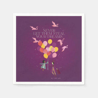 Serviette En Papier Wonka "Ne les laissez jamais voler vos rêves"