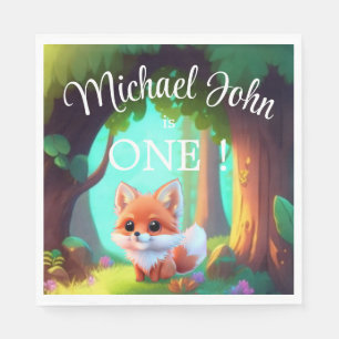 Serviette En Papier Woodland forêt amis mignon bébé foin