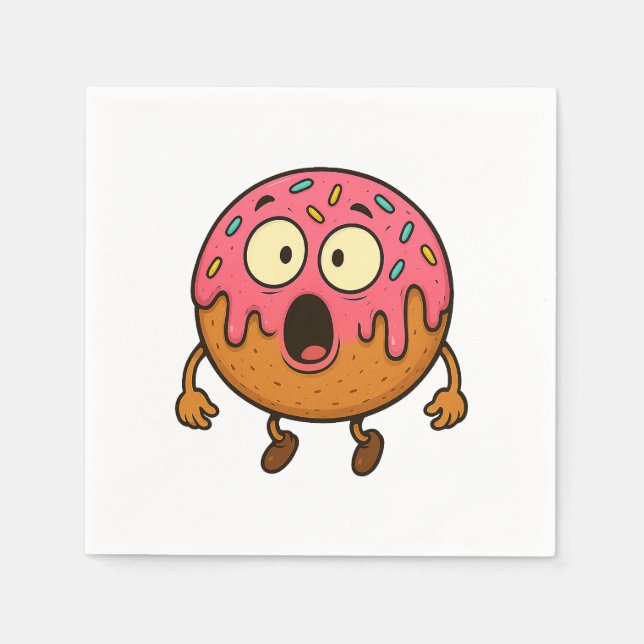 Serviette En Papier Wow Donut (Devant)