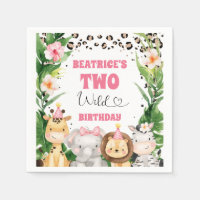 Wreath Cheetah Print Safari Anniversaire Papier