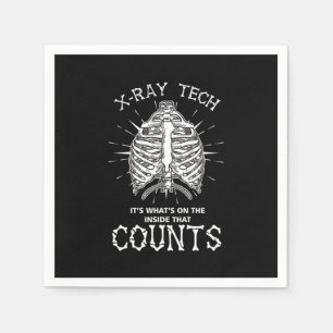 Serviette En Papier XRay Skeleton Système squelettique Radiologue Rad
