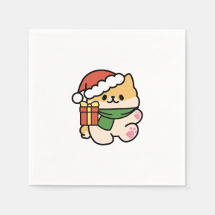 Serviette En Papier Yappy Howlidays - Jote Christmas Dog Cartoon