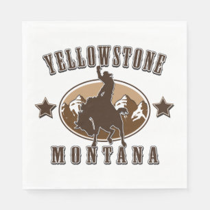 Serviette En Papier Yellowstone Montana