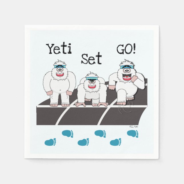 Serviette En Papier Yeti Set Go Napkins (Devant)