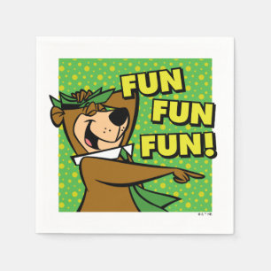 Serviette En Papier Yogi Bear Fun Amusant