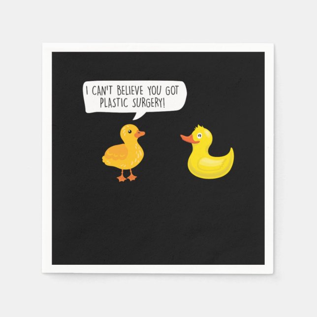 Serviette En Papier You Got Plastic Surgery Cosmetic Surgeon Gift (Devant)