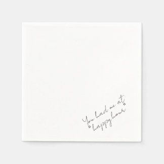 Serviette En Papier 'You Had Me At Happy Hour' Funny Drink Station