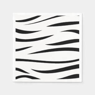 Serviette En Papier Zebra Stripes