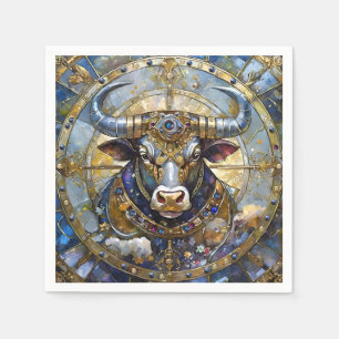 Serviette En Papier Zodiac - Taurus Le Taureau