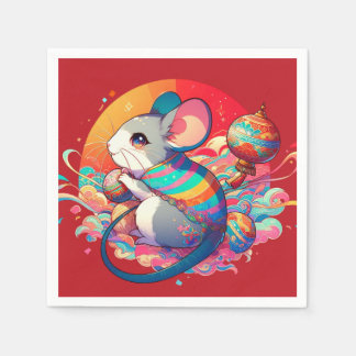 Serviette En Papier Zodiaque chinois : Des rats aux richesses