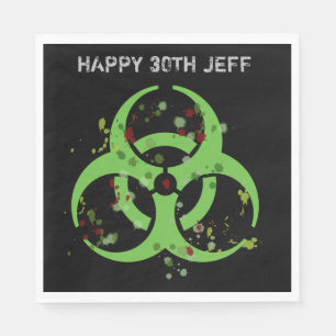 Serviette En Papier Zombie Apocalypse Gore Splatter Biodanger