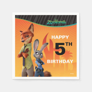 Serviette En Papier Zootopia Anniversaire