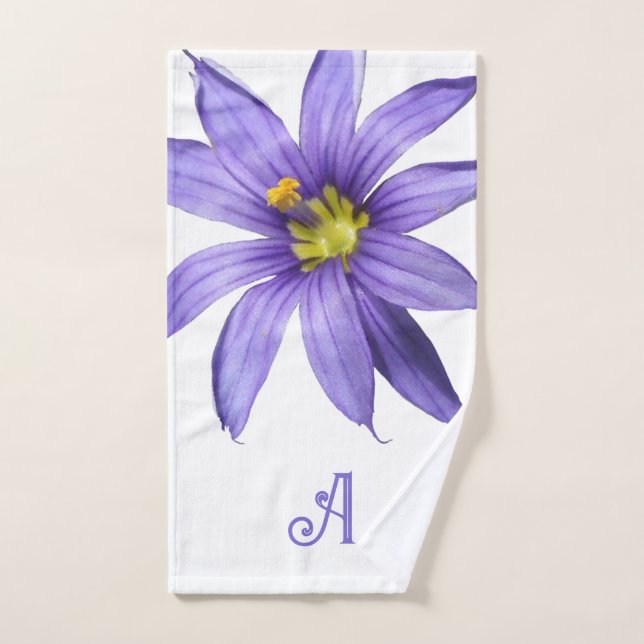 Serviette et Fleur sauvage personnalisée (Serviette à main)