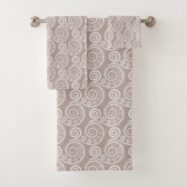 Serviette Feminine Argent-Rose (En situation)