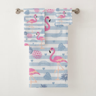 Serviette Flamingo - Rose & Bleu