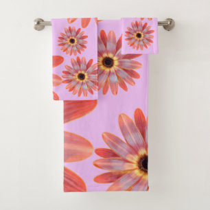 Serviette fleurie colorée Gerbera Daisy