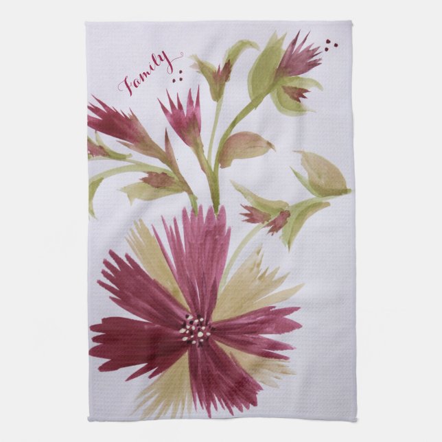 Serviette Floral de Bourgogne (Vertical)