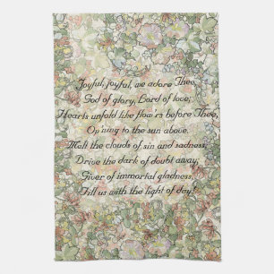 Serviette florale de Nouveau d'art de Mucha
