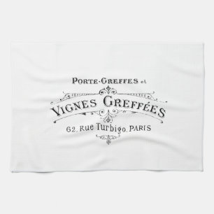 Serviette française vintage de Winemakers