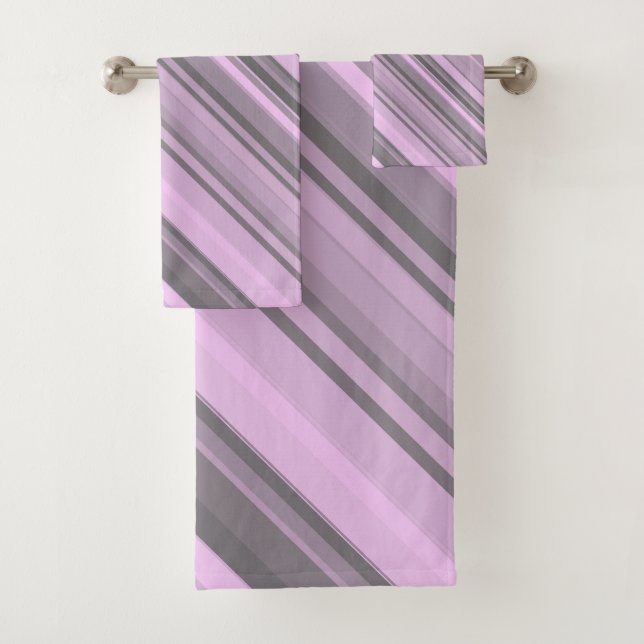 Serviette Gris Violet (En situation)