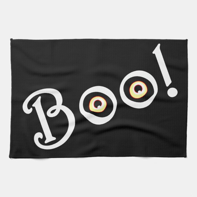 Serviette Halloween Éffrayant BOO Serviettes de th (Horizontal)