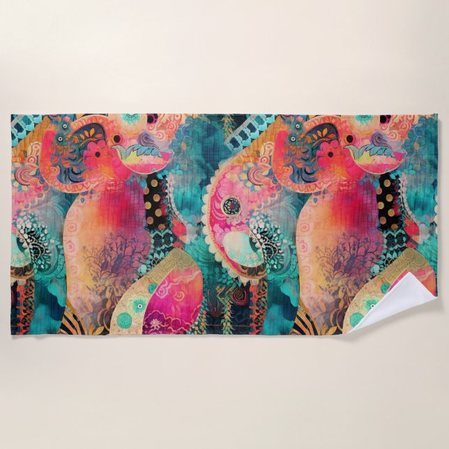 Serviette Hippie Boho Beach (Devant)