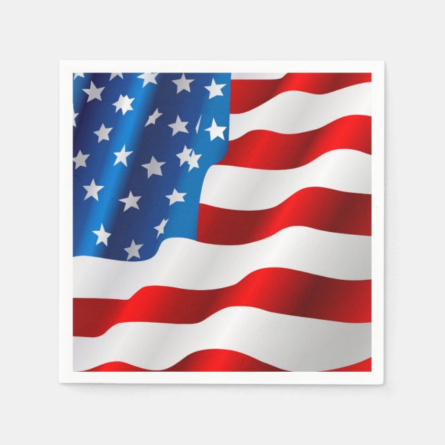 Serviette Jetable 4 juillet Papier serviettes (Devant)