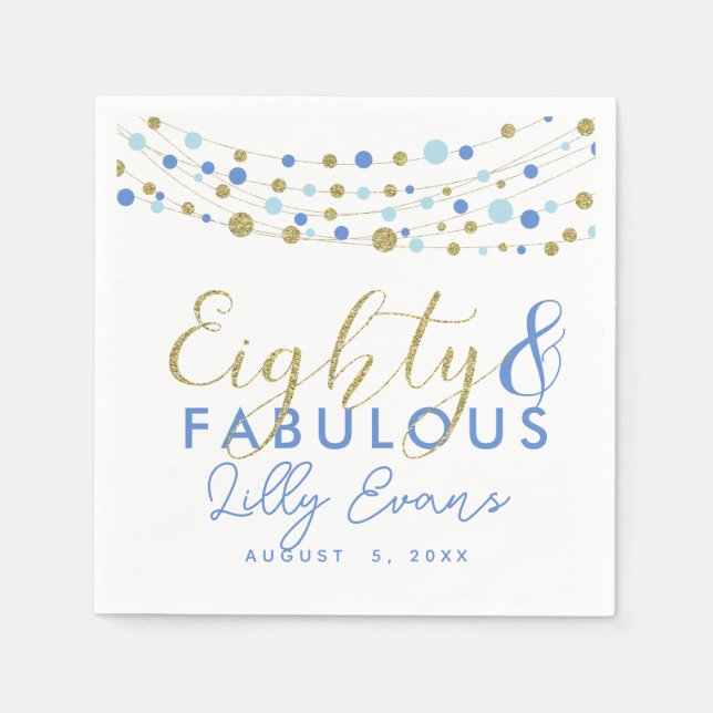 Serviette Jetable 80e partie papier décoration serviette, parties sc (Devant)