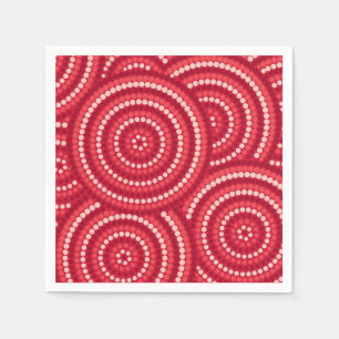Serviette Jetable Aboriginal Dot Painting