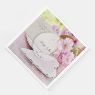 Serviette Jetable Adulte à fleurs vintages de printemps