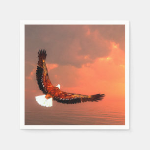 Serviette Jetable Aigle à tête blanche
