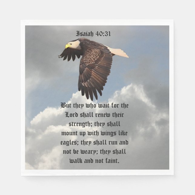 SERVIETTE JETABLE AILES COMME LES AIGUILLES (Devant)