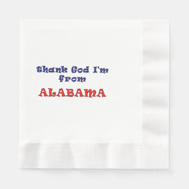Serviette Jetable Alabama (Devant)