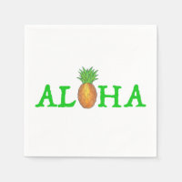 ALOHA Île tropicale Hawaïenne Luau Ananas