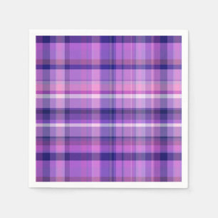 Serviette Jetable Amethyst Marine Bleu Coton Candy Rose Madras