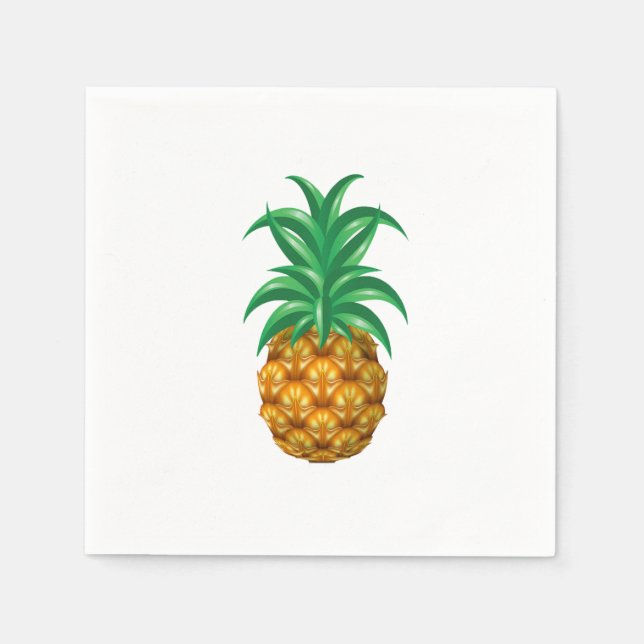 Serviette Jetable Ananas (Devant)