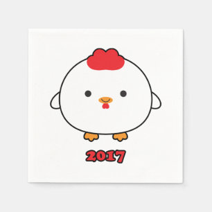 Serviette Jetable Année des serviettes de papier du coq 2017