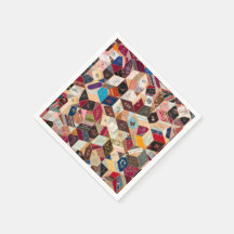 Antique Cocktail Quilt Napkins