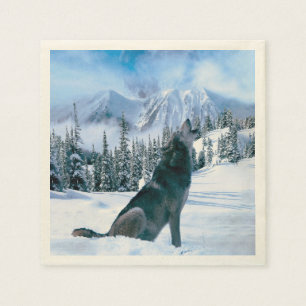 Serviette Jetable Appel de loup