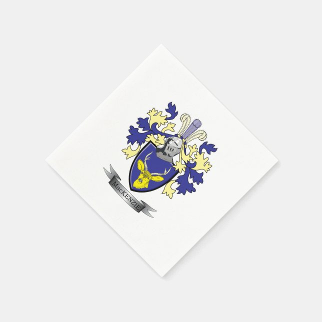 Serviette Jetable Armoiries de la famille MacKenzie (Coin)