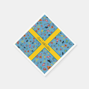 Serviette Jetable Articles suédois de culture avec le drapeau