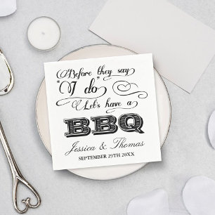Serviette Jetable Avant Qu'Ils Disent Que Je Fais Un BBQ !