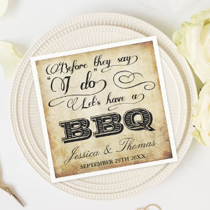 Serviette Jetable Avant Qu'Ils Disent Que Je Fais Un BBQ ! - VINTAGE