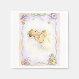 Serviette Jetable Baby infant baptism christendesign