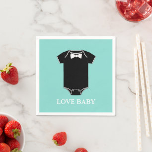 Serviette Jetable BABY Little Man Tuxedo ShowParty