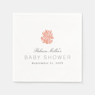 Serviette Jetable Baby shower Coral Reef